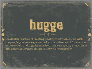 Bella Frye Hugge Word Definition Wall Art - Gift for Hugge Dictionary Artwork