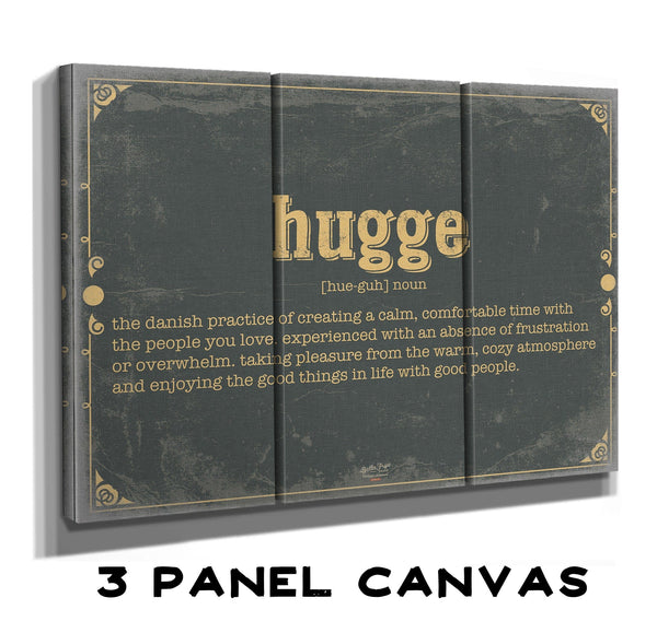 Bella Frye Hugge Word Definition Wall Art - Gift for Hugge Dictionary Artwork