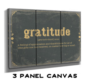 Bella Frye Gratitude Word Definition Wall Art - Gift for Gratitude Dictionary Artwork