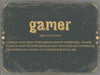 Bella Frye Gamer Word Definition Wall Art - Gift for Gamer Dictionary Artwork