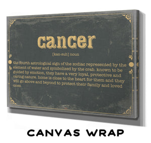 Bella Frye Cancer Word Definition Wall Art - Gift for Cancer Dictionary Artwork