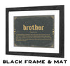 Bella Frye Brother Word Definition Wall Art - Gift for Brother Dictionary Artwork