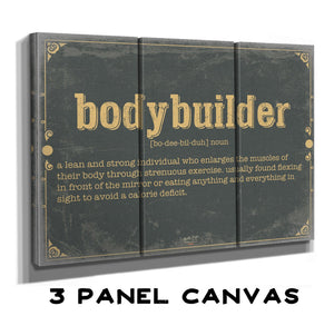 Bella Frye Bodybuilder Word Definition Wall Art - Gift for Bodybuilder Dictionary Artwork