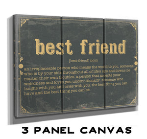 Bella Frye Best Friend Word Definition Wall Art - Gift for Best Friend Dictionary Artwork