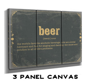 Bella Frye Beer Word Definition Wall Art - Gift for Beer Dictionary Artwork