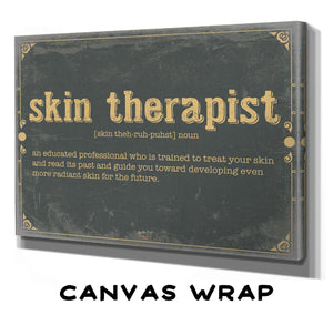 Bella Frye Skin Therapist Word Definition Wall Art - Gift for Skin Therapist Dictionary Artwork