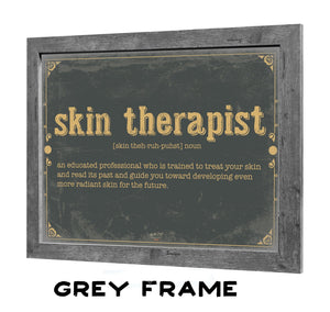 Bella Frye Skin Therapist Word Definition Wall Art - Gift for Skin Therapist Dictionary Artwork