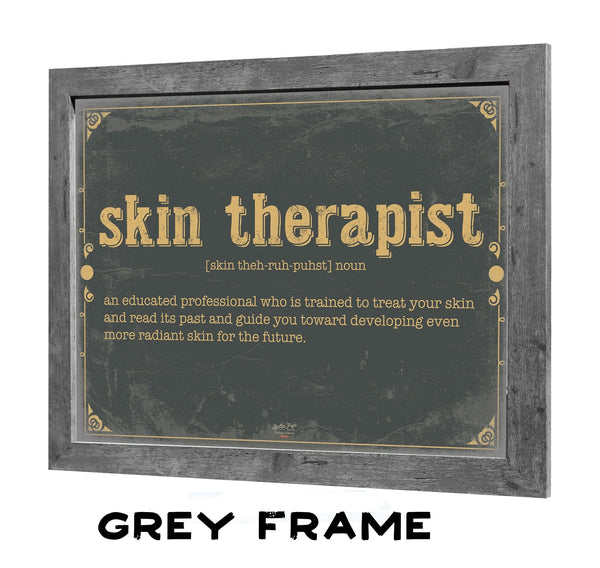 Bella Frye Skin Therapist Word Definition Wall Art - Gift for Skin Therapist Dictionary Artwork