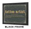 Bella Frye Tattoo Artist Word Definition Wall Art - Gift for Tattoo Artist Dictionary Artwork