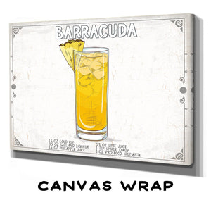 Bella Frye Barracuda Recipe Wall Art - Beverage Artwork