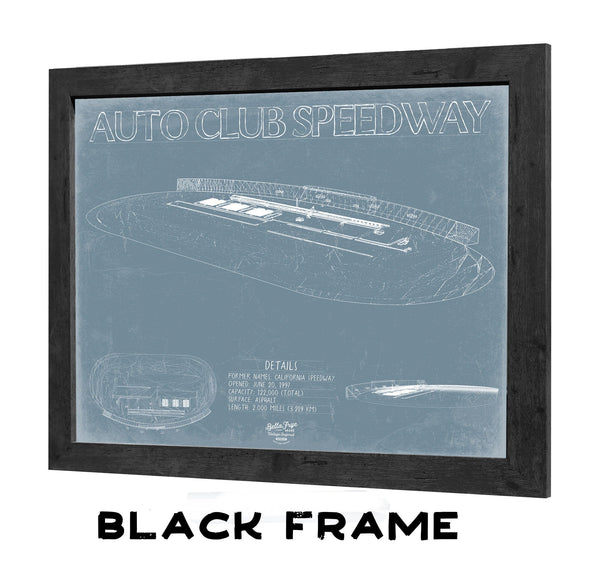 Bella Frye Auto Club Speedway Blueprint Wall Art - Original Racetrack Print