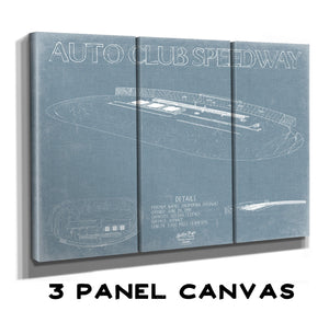 Bella Frye Auto Club Speedway Blueprint Wall Art - Original Racetrack Print