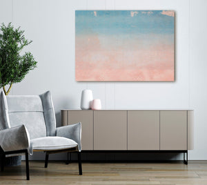 Bella Frye Abstract Blue and Pink Modern Art Wall Art - Original Contemporary Art Ready to Hang