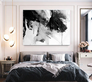 Bella Frye Abstract Black and White Wall Art - Original Modern Art Canvas Artwork