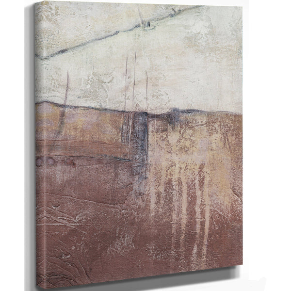 Bella Frye Abstract Earth Tones Brown Wall Art - Print of Original Oil Painting Minimal Colors