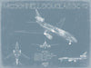 Bella Frye McDonnell Douglas DC-10 Aircraft Blueprint Wall Art - Original Aviation Plane Print