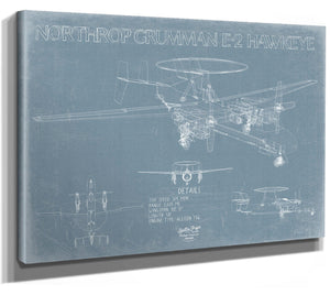 Bella Frye E-2C Hawkeye Blueprint Wall Art - Original Airplane Print