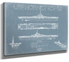 Bella Frye USS Hornet (CV-12) Blueprint Wall Art - Original Carrier Print