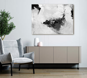 Bella Frye Abstract Black & White Wall Art - Original Modern Art Ready to Hang Giclee