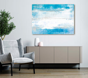 Bella Frye Abstract Blues Modern Art Wall Art - Original Contemporary Art Ready to Hang