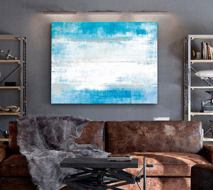 Bella Frye Abstract Blues Modern Art Wall Art - Original Contemporary Art Ready to Hang