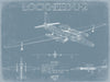 Bella Frye Lockheed U-2 Dragon Lady Blueprint Wall Art - Original Aviation Plane Print