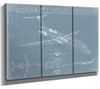 Bella Frye McDonnell Douglas DC-9-30 Aircraft Blueprint Wall Art - Original Aviation Plane Print