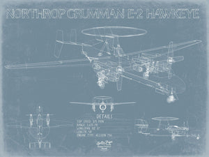 Bella Frye E-2C Hawkeye Blueprint Wall Art - Original Airplane Print