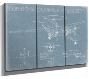 Bella Frye E-2C Hawkeye Blueprint Wall Art - Original Airplane Print