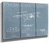 Bella Frye F7F Tigercat Blueprint Wall Art - Original Airplane Print