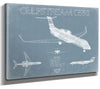 Bella Frye Gulfstream G550 Aircraft Blueprint Wall Art - Original Aviation Plane Print