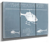 Bella Frye Bell TH-57 Sea Ranger Helicopter Blueprint Wall Art - Original Helicopter Print