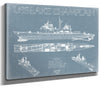 Bella Frye USS Lake Champlain (CG-57) Blueprint Wall Art - Original Cruiser Print