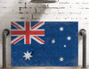 Bella Frye Vintage Australia Wall Art - Australian Flag Sign on Canvas