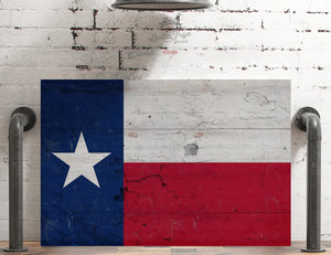 Bella Frye Texas Flag Wall Art - Vintage State of Texas Sign