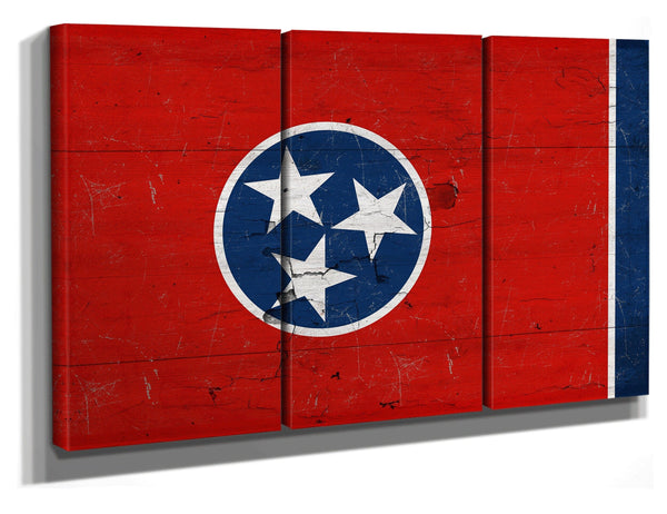 Bella Frye Tennessee Flag Wall Art - Vintage State of Tennessee Sign