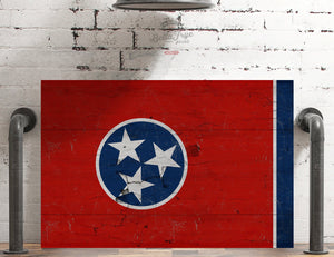 Bella Frye Tennessee Flag Wall Art - Vintage State of Tennessee Sign