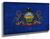 Bella Frye Pennsylvania Flag Wall Art - Vintage State of Pennsylvania Sign