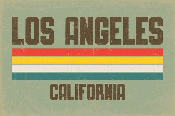 Bella Frye Home & Garden > Decor > Artwork Los Angeles Wall Art - Vintage LA Sign