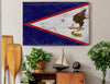 Bella Frye American Samoa Flag Wall Art - Vintage Samoa Islands Flag Print