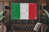 Bella Frye Vintage Italy Flag Wall Art - Italian Flag Sign on Canvas