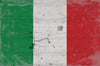 Bella Frye Vintage Italy Flag Wall Art - Italian Flag Sign on Canvas