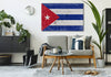 Bella Frye Cuba Flag Wall Art - Vintage Cuba Flag Sign Weathered Wood Style on Canvas
