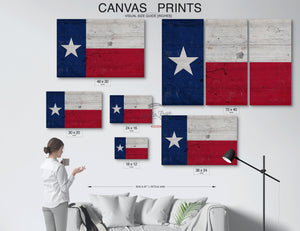 Bella Frye Texas Flag Wall Art - Vintage State of Texas Sign