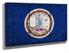 Bella Frye Virginia Flag Wall Art - Vintage State of Virginia Sign