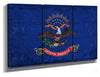 Bella Frye North Dakota Flag Wall Art - Vintage State of North Dakota Sign