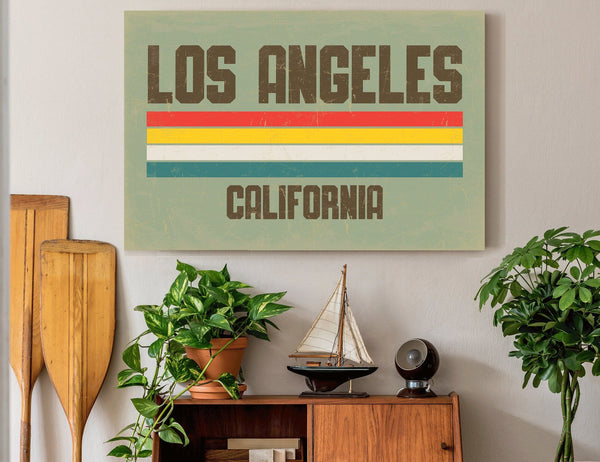Bella Frye Home & Garden > Decor > Artwork Los Angeles Wall Art - Vintage LA Sign