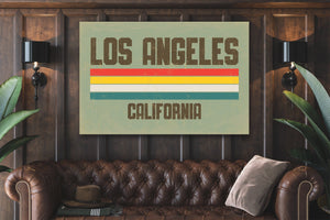 Bella Frye Home & Garden > Decor > Artwork Los Angeles Wall Art - Vintage LA Sign