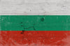 Bella Frye 14" x 11" / Unframed Paper Giclee Bulgaria Flag Wall Art - Vintage Bulgaria Flag Sign Weathered Wood Style on Canvas