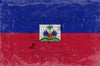 Bella Frye Haiti Flag Wall Art - Vintage Haiti Flag Sign Weathered Wood Style on Canvas